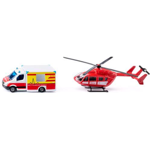 Ambulância Mercedes-Benz e Helicóptero de Resgate