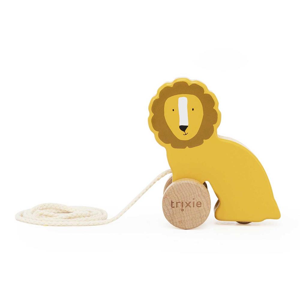 Brinquedo de Puxar em Madeira - Mr. Lion