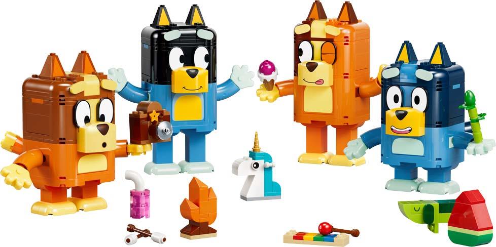 Bluey - Família da Bluey Construída com Peças