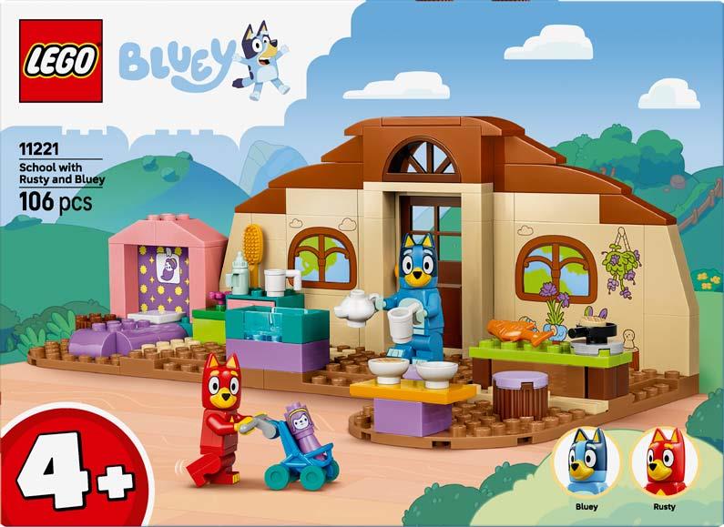Bluey - Escola com o Rusty e a Bluey