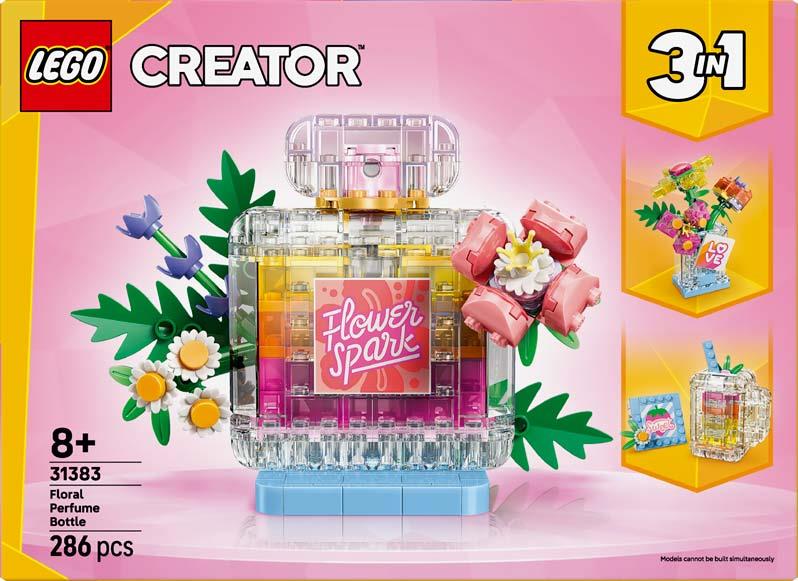 Creator 3 em 1 - Frasco de Perfume com Flores