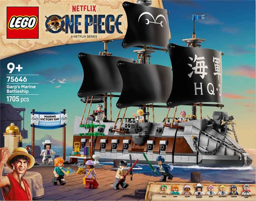 One Piece - Navio de Guerra da Marinha do Garp